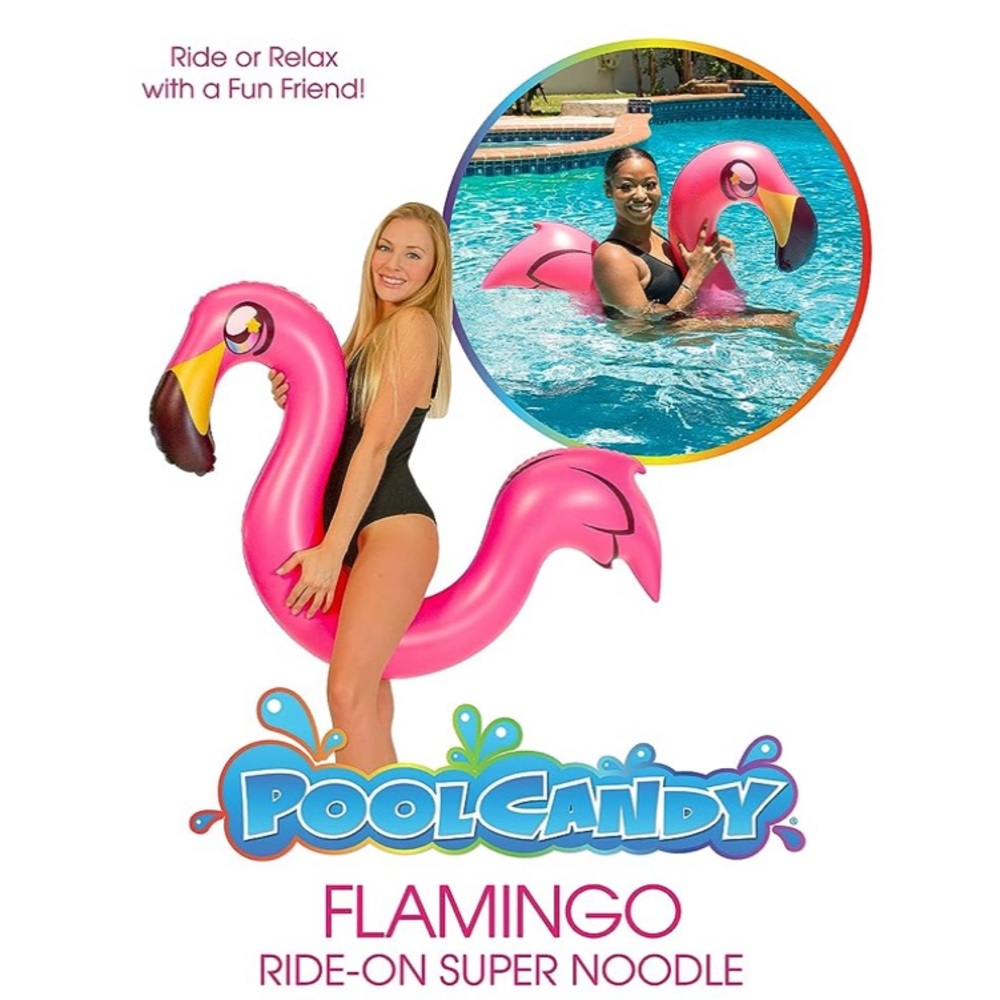 PoolCandy Inflatable Flamingo 🦩 Swim Noodles - Picture 12 of 13
